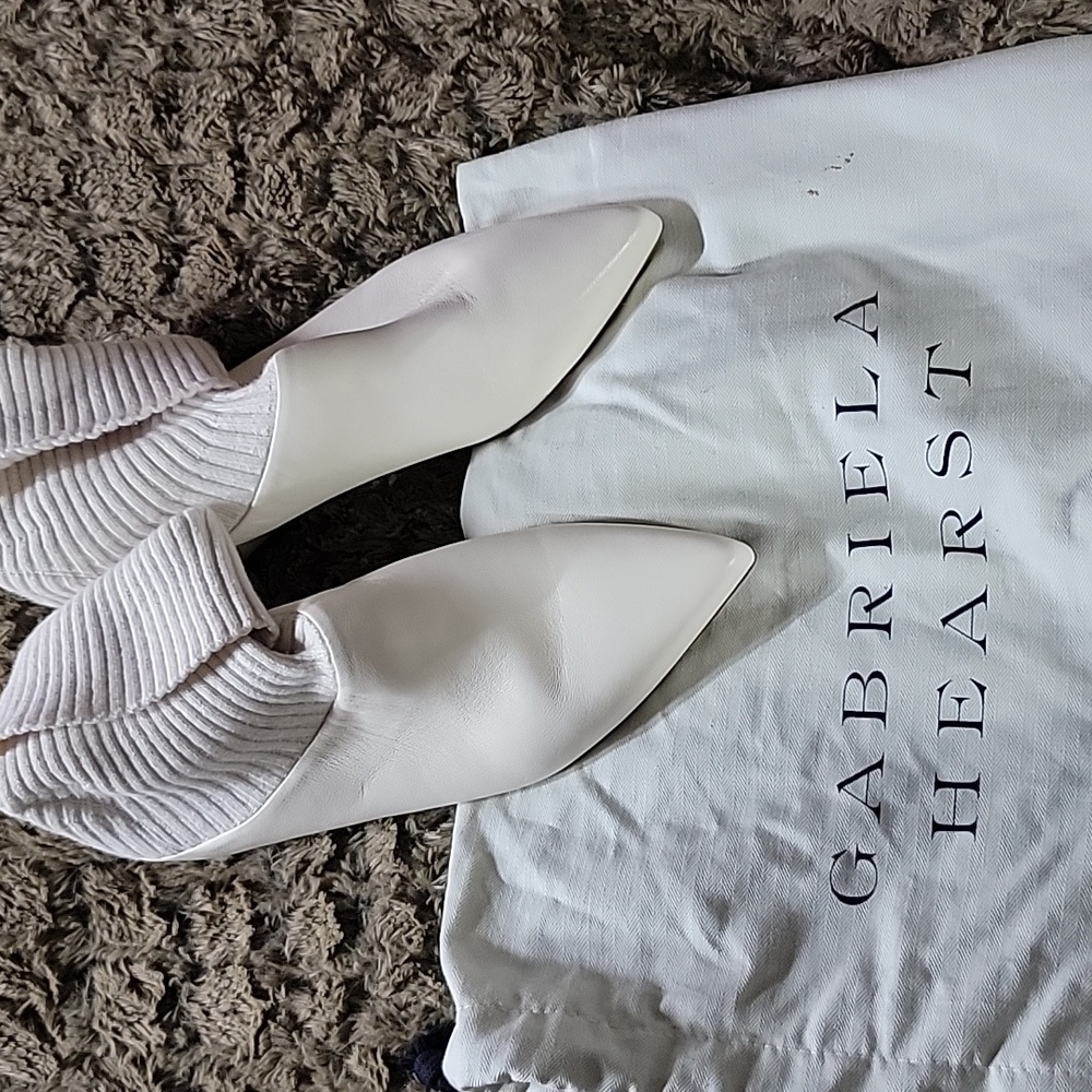 Gabriela Hearst sock babouche style bootie 41 Cream